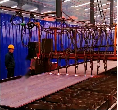 甘肃东乡钢结构车间数控等离子切割机